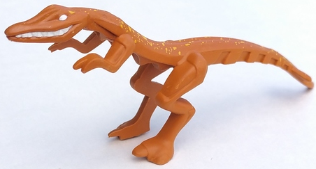 Dinosaur Mutant Lizard with Bright Light Orange Specks on Back Pattern