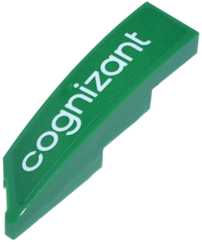 Wedge 4 x 1 Right with 'cognizant' Logo Pattern (Sticker) - Set 76925