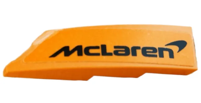 Wedge 4 x 1 Right with Black McLaren Logo Pattern (Sticker) - Set 76919