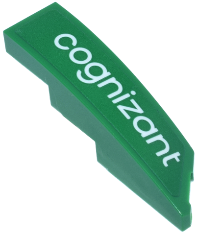 Wedge 4 x 1 Left with 'cognizant' Logo Pattern (Sticker) - Set 76925