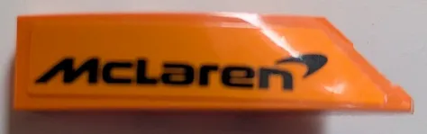 Wedge 4 x 1 Left with Black McLaren Logo Pattern (Sticker) - Set 76919