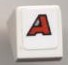 Slope 30 1 x 1 x 2/3 with Red Letter A Pattern (Sticker) - Set 8124