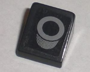 Slope 30 1 x 1 x 2/3 with Exhaust Pipe Pattern (Sticker) - Set 8211