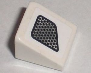 Slope 30 1 x 1 x 2/3 with Vent Dots Fade Pattern Model Left (Sticker) - Set 8211