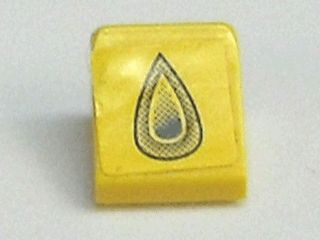 Slope 30 1 x 1 x 2/3 with Gray Drop Pattern (Sticker) - Set 8161