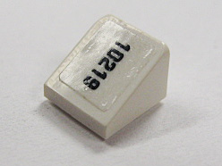 Slope 30 1 x 1 x 2/3 with Black '10219' Pattern Right (Sticker) - Set 10219