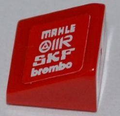 Slope 30 1 x 1 x 2/3 with 'MAHLE', 'OMR', 'SKF' and 'brembo' Pattern Model Right Side (Sticker) - Set 8123