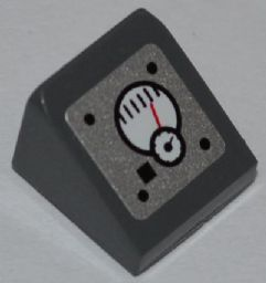 Slope 30 1 x 1 x 2/3 with 2 Gauges Pattern (Sticker) - Set 7977