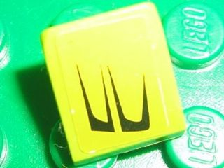 Slope 30 1 x 1 x 2/3 with Black Air Intake Double Pattern Model Right Side (Sticker) - Set 8681