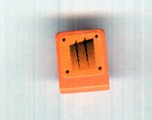 Slope 30 1 x 1 x 2/3 with Black Fade Pattern Model Right (Sticker) - Set 8641