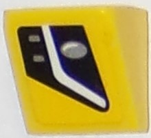 Slope 30 1 x 1 x 2/3 with Chevrolet Corvette Lower Headlight Pattern Model Right Side (Sticker) - Set 75870