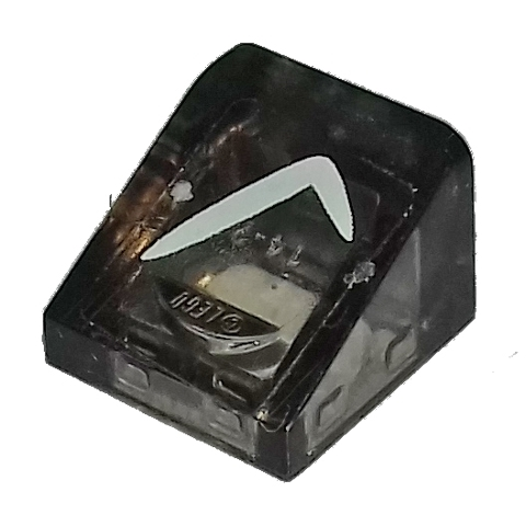 Slope 30 1 x 1 x 2/3 with White Headlight Pattern Model Right Side (Sticker) - Set 75877