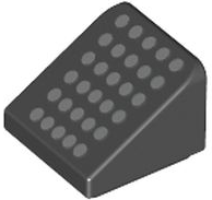 Slope 30 1 x 1 x 2/3 with 30 Silver Dots Pattern