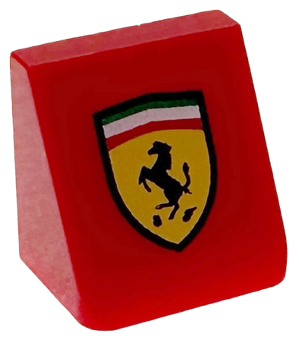 Slope 30 1 x 1 x 2/3 with Ferrari Logo Shield Pattern