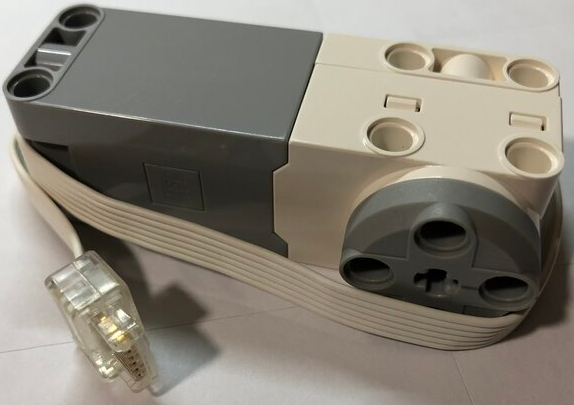 Electric, Motor SPIKE Prime / Powered Up, Medium Angular with White Top Housing and Cable