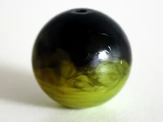 Ball, Bionicle Zamor Sphere with Marbled Trans-Yellow Pattern (Palantír, Palantir)