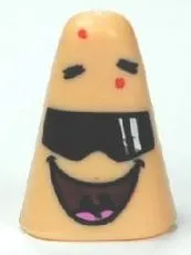 Minifigure, Head, Modified Patrick with Sunglasses Pattern