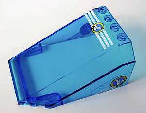 Windscreen 8 x 6 x 3 Wedge with Space Port Pattern on Top and Sides (Stickers) - Set 6453