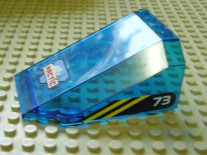 Windscreen 8 x 6 x 3 Wedge with Arctic Logo on Front and 73 Pattern on Sides (Stickers) - Set 6573