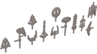 Minifigure, Weapon Pack Bionicle, 12 in Bag (Multipack)