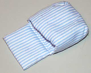 Duplo, Cloth Sleeping Bag with Blue Stripes Pattern
