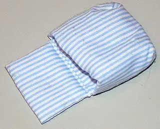 Duplo, Cloth Sleeping Bag with Blue Stripes Pattern