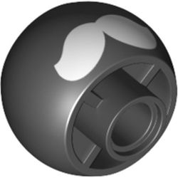 Wheel 18 x 14 Smooth with White Moustache Pattern (King Bob-omb)