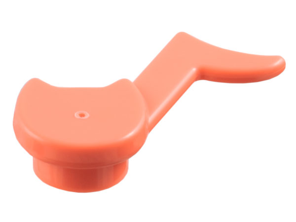 Plate, Round 1 x 1 with Music Note with Cat Ears