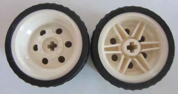 Wheel 30.4mm D. x 20mm with No Pin Holes and Reinforced Rim with Black Tire 37 x 22 ZR (56145 / 55978)