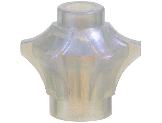 Rock 1 x 1 Crystal 6 Point (Mace Head / Brick, Round 1 x 1 with 6 Barbs / Points)