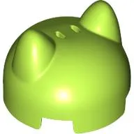 Brick, Round 2 x 2 x 1 1/3 Dome Top with Cat Ears