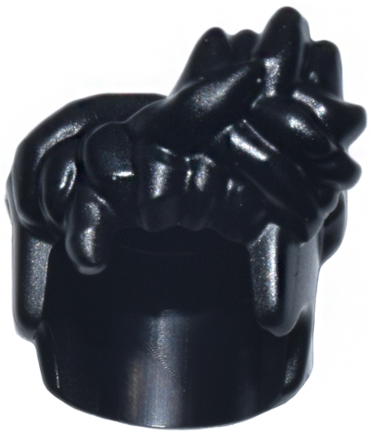 Minifigure, Hair Dreadlocks Tousled and Spiked in Front, Short Back and Sides