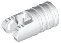 Hinge Cylinder 1 x 2 Locking with 2 Fingers and Axle Hole on Ends without Slots