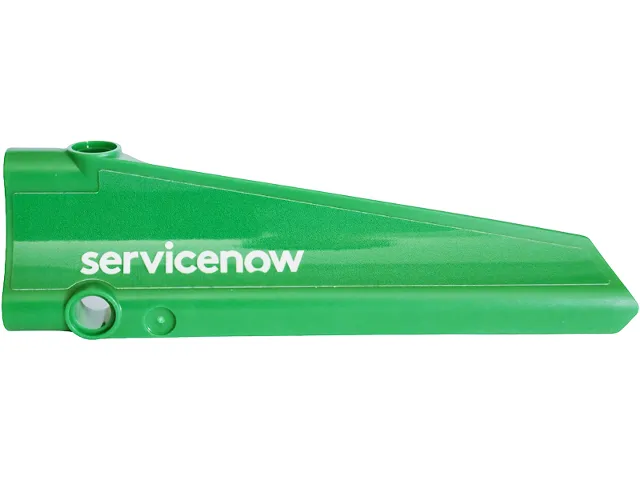 Technic, Panel Inverted Fairing #40 Long Smooth, Side A with White 'servicenow' Pattern (Sticker) - Set 42240