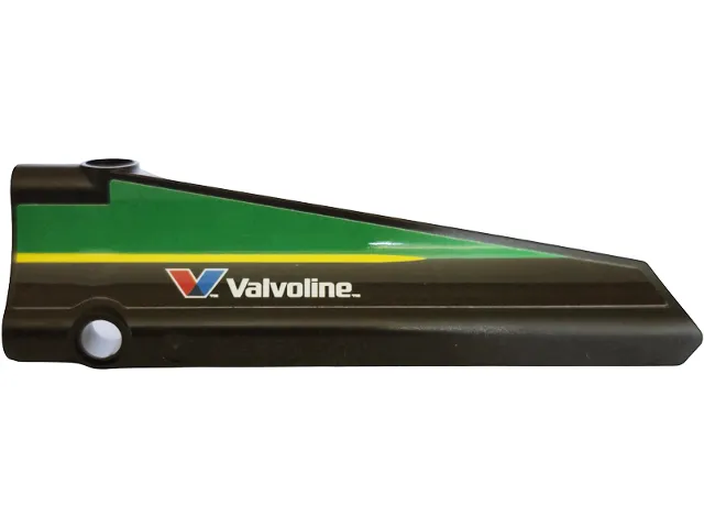 Technic, Panel Inverted Fairing #40 Long Smooth, Side A with White 'Valvoline', Green Panel and Yellow Stripe Pattern (Sticker) - Set 42240
