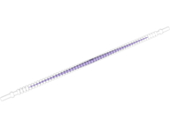 Hose, Flexible Ribbed with 8mm Ends 19L / 15.2cm with Molded Dark Purple Center Pattern