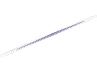 Hose, Flexible Ribbed with 8mm Ends 19L / 15.2cm with Molded Dark Purple Center Pattern