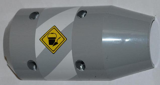 Vehicle, Tipper Drum 3 x 6 x 10 Half with 4 Pin Holes and Bucket and Trowel on Sign Pattern Model Left (Sticker) - Set 60018