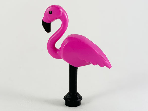 Bird, Flamingo with Dark Pink Body Pattern