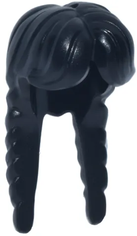 Mini Doll, Hair Female Long with 2 Braids, Parted in Center