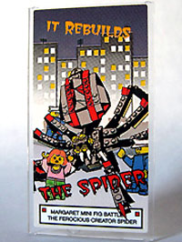 Glass for Window 1 x 4 x 6 with 'THE SPIDER' Movie Poster Pattern (Sticker) - Set 10184