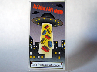 Glass for Window 1 x 4 x 6 with 'The Bricks are Coming' Movie Poster Pattern (Sticker) - Set 10184