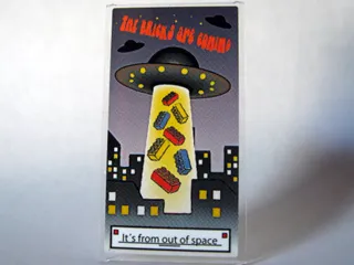 Glass for Window 1 x 4 x 6 with 'The Bricks are Coming' Movie Poster Pattern (Sticker) - Set 10184