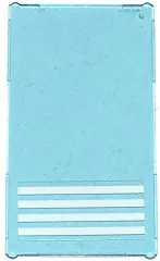 Glass for Window 1 x 4 x 6 with 4 White Stripes Pattern (Sticker) - Sets 7498 / 7744 / 60047 / 60130