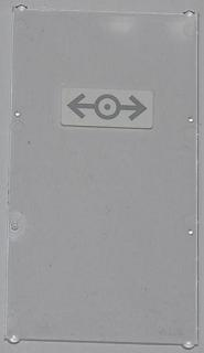 Glass for Window 1 x 4 x 6 with Train Logo Gray on White Background Pattern (Sticker) - Set 7937