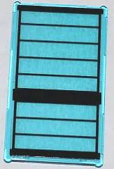 Glass for Window 1 x 4 x 6 with Black Stripes Pattern (Sticker) - Set 76005