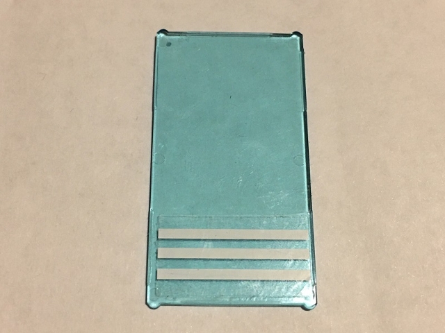 Glass for Window 1 x 4 x 6 with 3 White Stripes Pattern (Sticker) - Set 60141