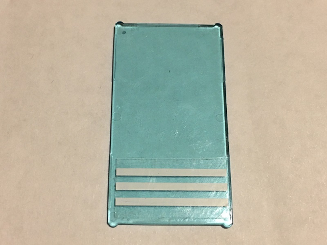 Glass for Window 1 x 4 x 6 with 3 White Stripes Pattern (Sticker) - Set 60141