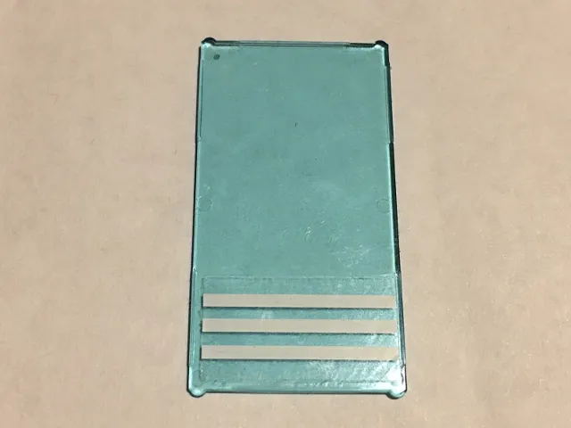 Glass for Window 1 x 4 x 6 with 3 White Stripes Pattern (Sticker) - Set 60141