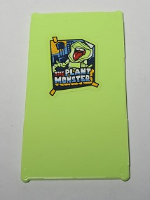 Glass for Window 1 x 4 x 6 with 'THE PLANT MONSTER' Poster Pattern (Sticker) - Set 70912